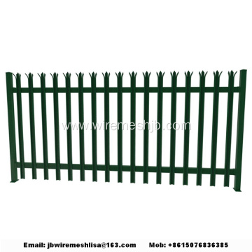 Powder Coated And Galvanized Steel Palisade Fence